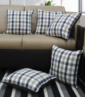 Airwill Cotton Lanfrancki Grey Themed Cushion Covers For Cushions & Pillows (Black & Beige, Pack Of 5)