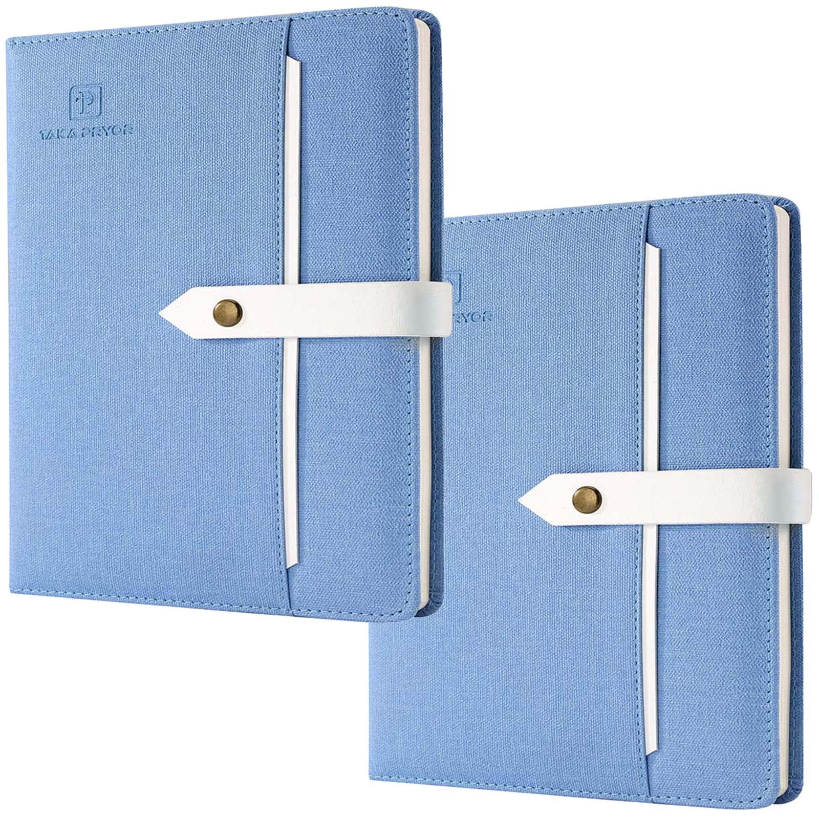 Taka Pryor 2-Pack Lined Journal Notebook Bulk, Use For Work,Writing Diary,Office,Travel Or Business, Personal Professional Noteb