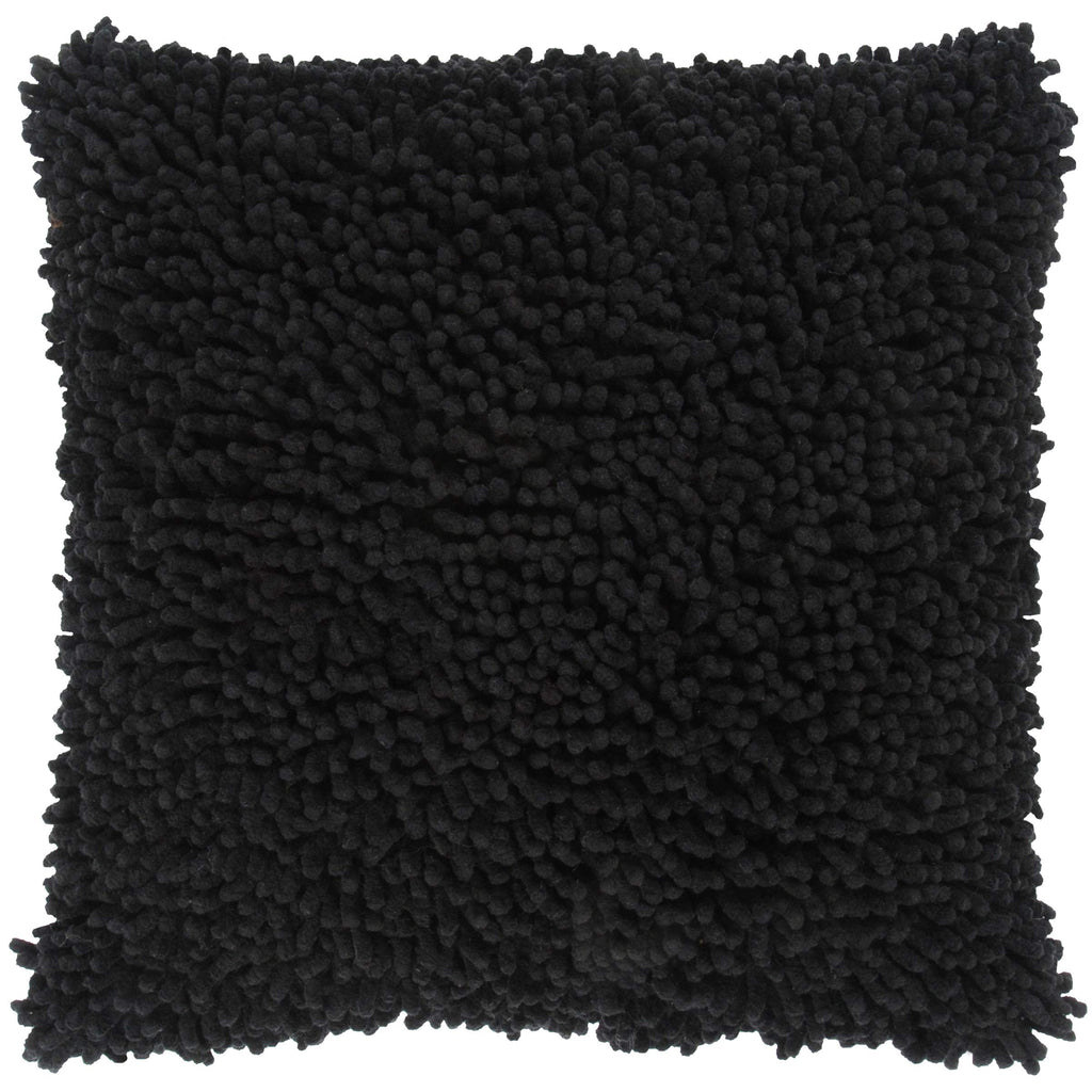 Rizzy Home 18" X 18" Cotton Pillow Cover In Black