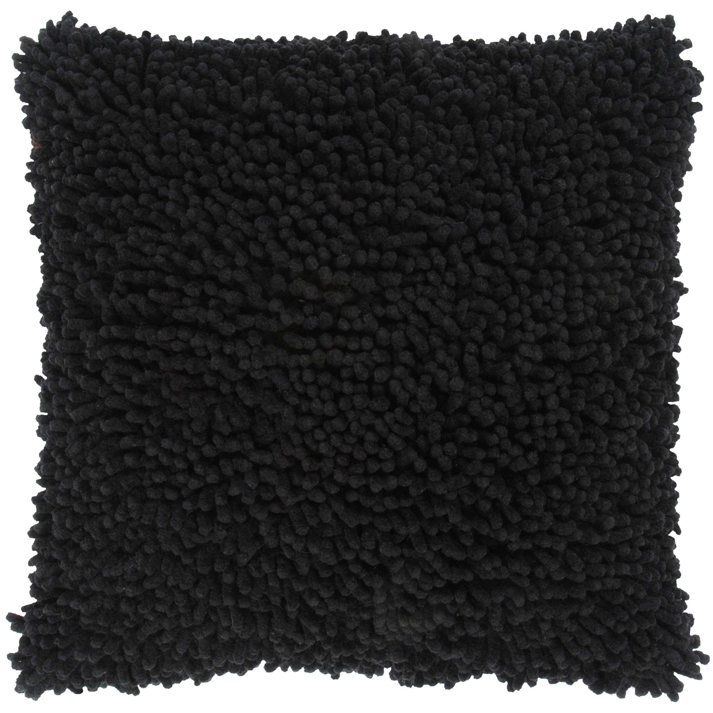 Rizzy Home 18" X 18" Cotton Pillow Cover In Black