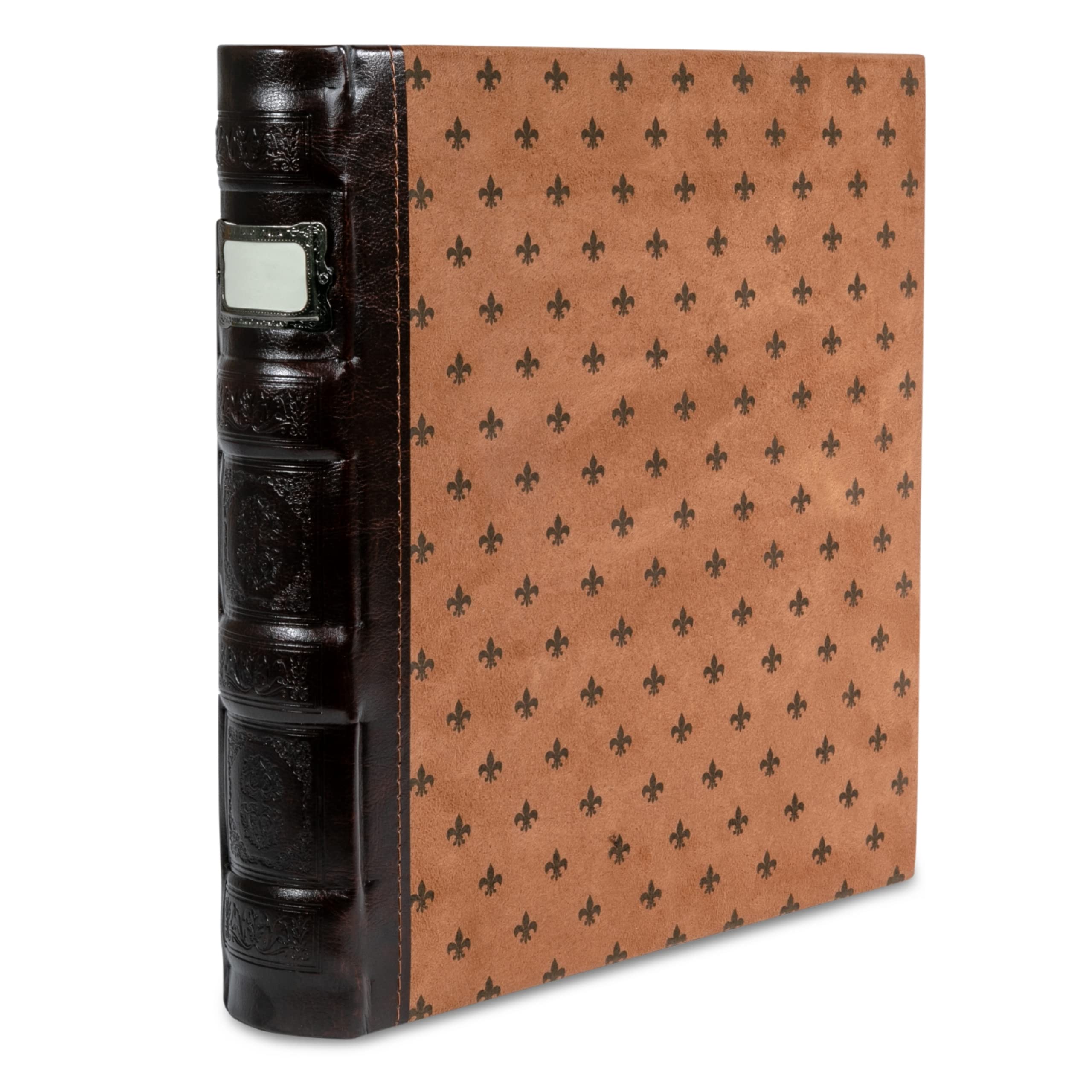 Bellagio-Italia 3-Ring 1' D Ring Binder, Tuscanny Faux Leather - For Documents, File Storage, And Trading Cards, Stores Up To 2