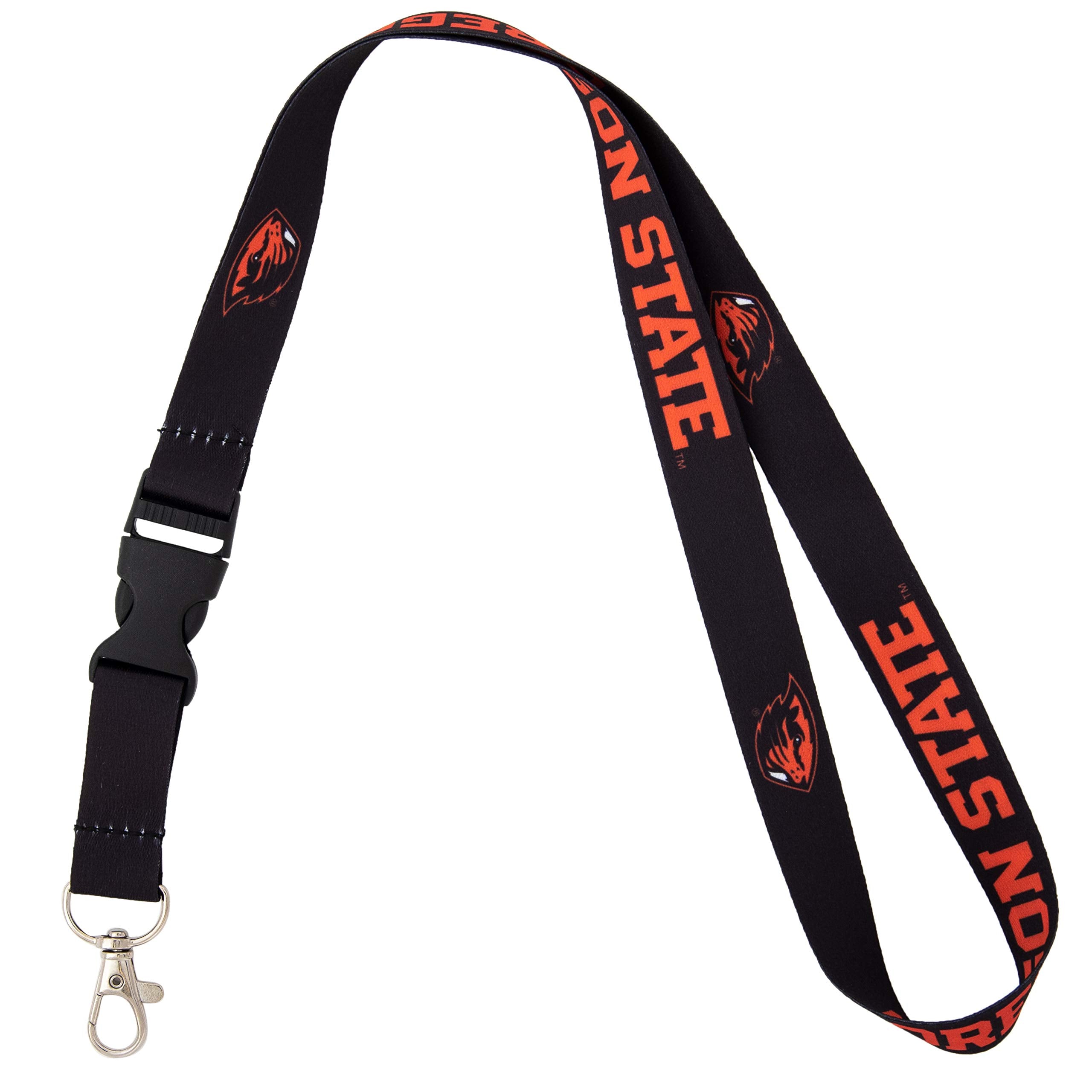 Desert Cactus Oregon State University Lanyard Osu Beavers Car Keys Id Badge Holder Keychain Detachable Breakaway Snap Buckle (Bl
