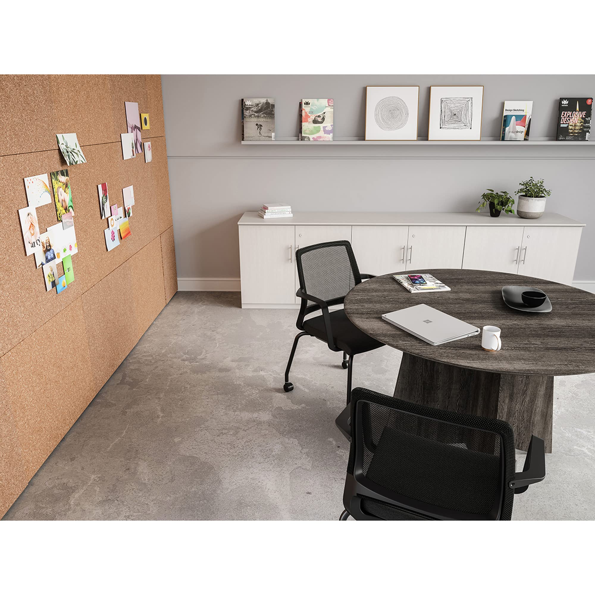 Safco Products Medina Extended-Height Office Chair, Black, (6829BL)