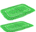 Exporthub 2 Piece Green Color Anti Slip Shaggy Bath mat