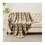 FY FIBER HOUSE Throw Blankets with Heart Checkered,Soft Warm Blankets for Lover Mom Father Friends Gifts,Washable Lightweight Fu