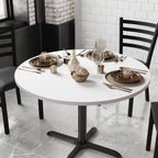 Flash Furniture Glenbrook 42' Round Table Top With White Or Gray Reversible Laminate Top (Pack Of 1)