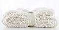Long Rich Longrich Embossed Faux-Fur Reversible Sherpa, Ivory Throw Blanket 50 In X 60 In