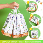 Containlol Dinosaur Birthday Party Bags Happy Birthday Gift Bags Dino Theme Watercolor Dinosaur Candy Treat Goodies Party Favors