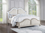 Coaster Home Furnishings Evangeline Modern Classic Chenille Upholstered Queen Size 64-inch Headboard Silver Oak 223391Q