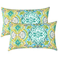 Lvtxiii Outdoor/Indoor Lumbar Pillows Covers, Decorative Patio Lumbar Cushions Covers, Fluffy Water Repellent Garden Cushions Ca
