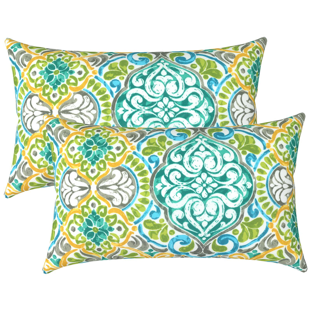 Lvtxiii Outdoor/Indoor Lumbar Pillows Covers, Decorative Patio Lumbar Cushions Covers, Fluffy Water Repellent Garden Cushions Ca