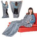 Ezrallora Giant Plush Fleece Foot Pocket Blanket -Patent Pending- 75X55In Xxl Premium Throw - Valentine'S Day Gamer Gifts - Gift