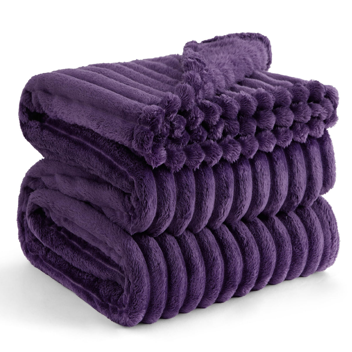 Bedsure Purple Fleece Blanket For Couch - Super Soft Cozy King Blankets For Women, Cute Small Blanket For Girls, 108X90 Inches