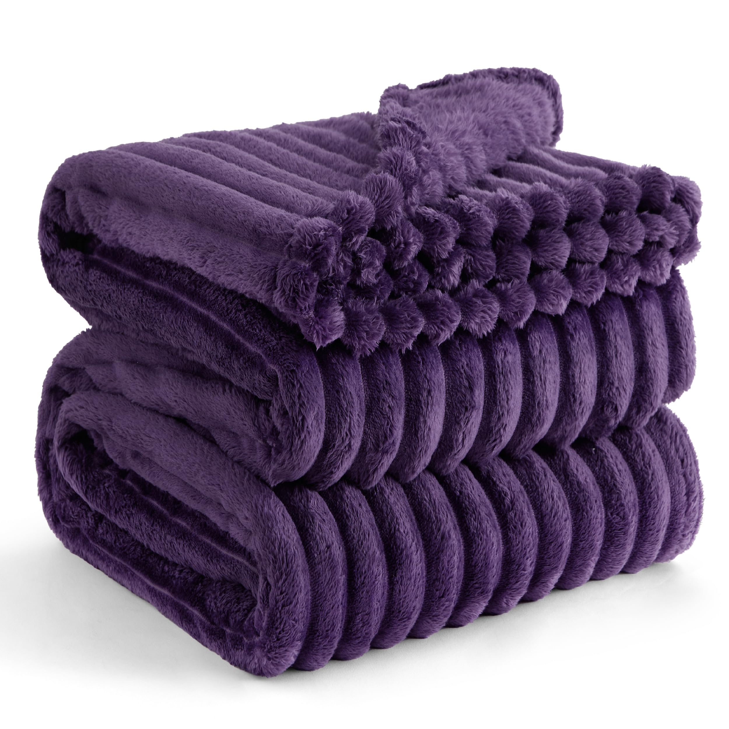 Bedsure Purple Full Blanket For Bed - Super Soft Cozy Blankets For Women, Cute Large Blanket For Girls, 84X90 Inches
