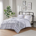 Intelligent Design Camila Reversible Comforter Set Trendy Geometric Diamond Print, Modern, Down Alternative All Season Bedding w