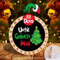 PETCEE Christmas Grinch Advent Calendar 2024 Wood Grinch Christmas Countdown Calendar Decorations Funny Days Until Grinchmas Cou