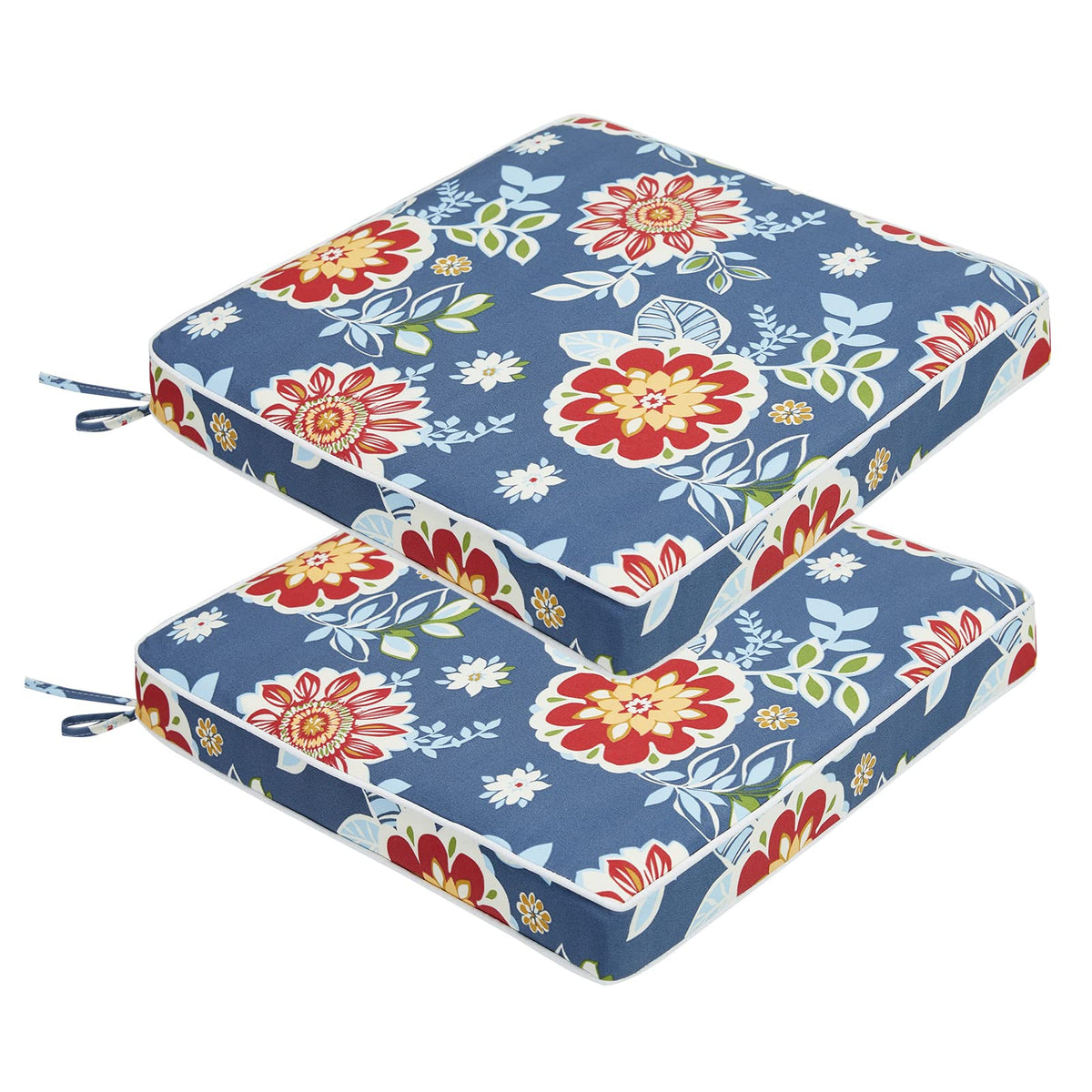 Jmgbird Outdoor Chair Cushions Set Of 2, Water Resistant Seat Cushions 19X19 Patio Cushions For Outdoor Furniture