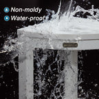 Corner Shower Stool For Inside Shower Waterproof, Poly Lumber Bathroom Shower Corner Bench Seat, Plastic Shower Chair Seat, Show