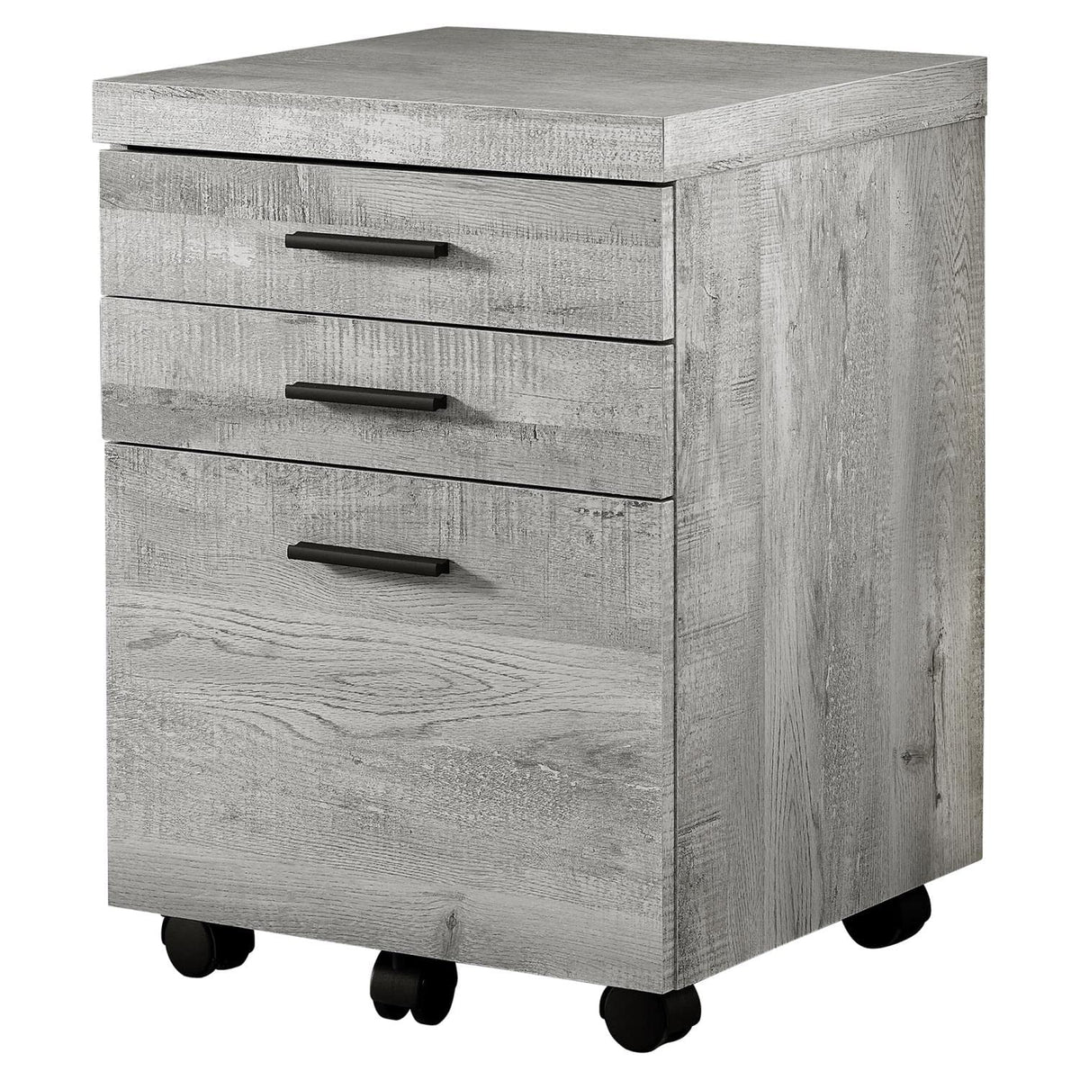 Monarch Specialties I 7401 File Cabinet, Rolling Mobile, Storage Drawers, Printer Stand, Office, Work, Laminate, Grey, Contemporary, Modern