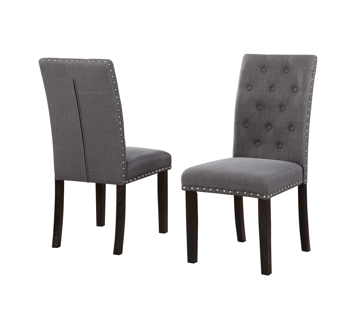 Best Quality Furniture Dining Chair (Set Of 2) Gray