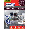Hefty Shrink-Pak Starter Kit - 2 Large, 1 XL Cube, 1 Jumbo Vacuum Seal Storage Bag and Hand Pump - Space Saver Bags for Clothing