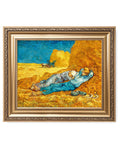 DECORARTS - Noon: Rest from Work, Vincent Van Gogh Art Reproduction. Giclee Print with Matching Frame, Picture Size: 20x16, Fram