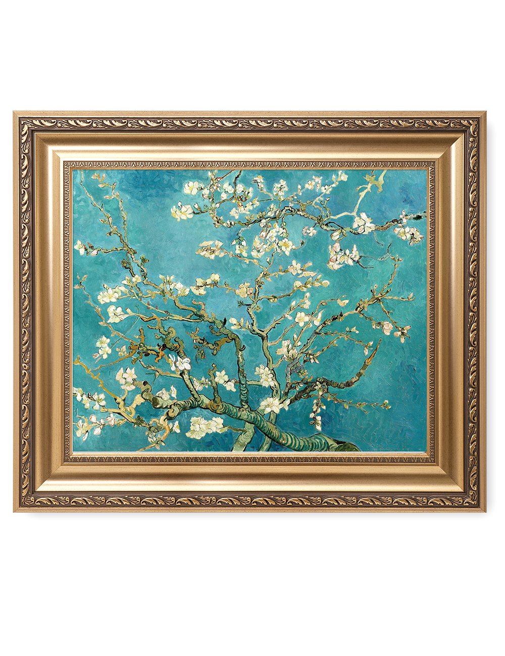 DECORARTS - Almond Blossom Tree, Vincent Van Gogh Art Reproduction. Giclee Prints Match with Golden Framed for Wall Decor. Pictu
