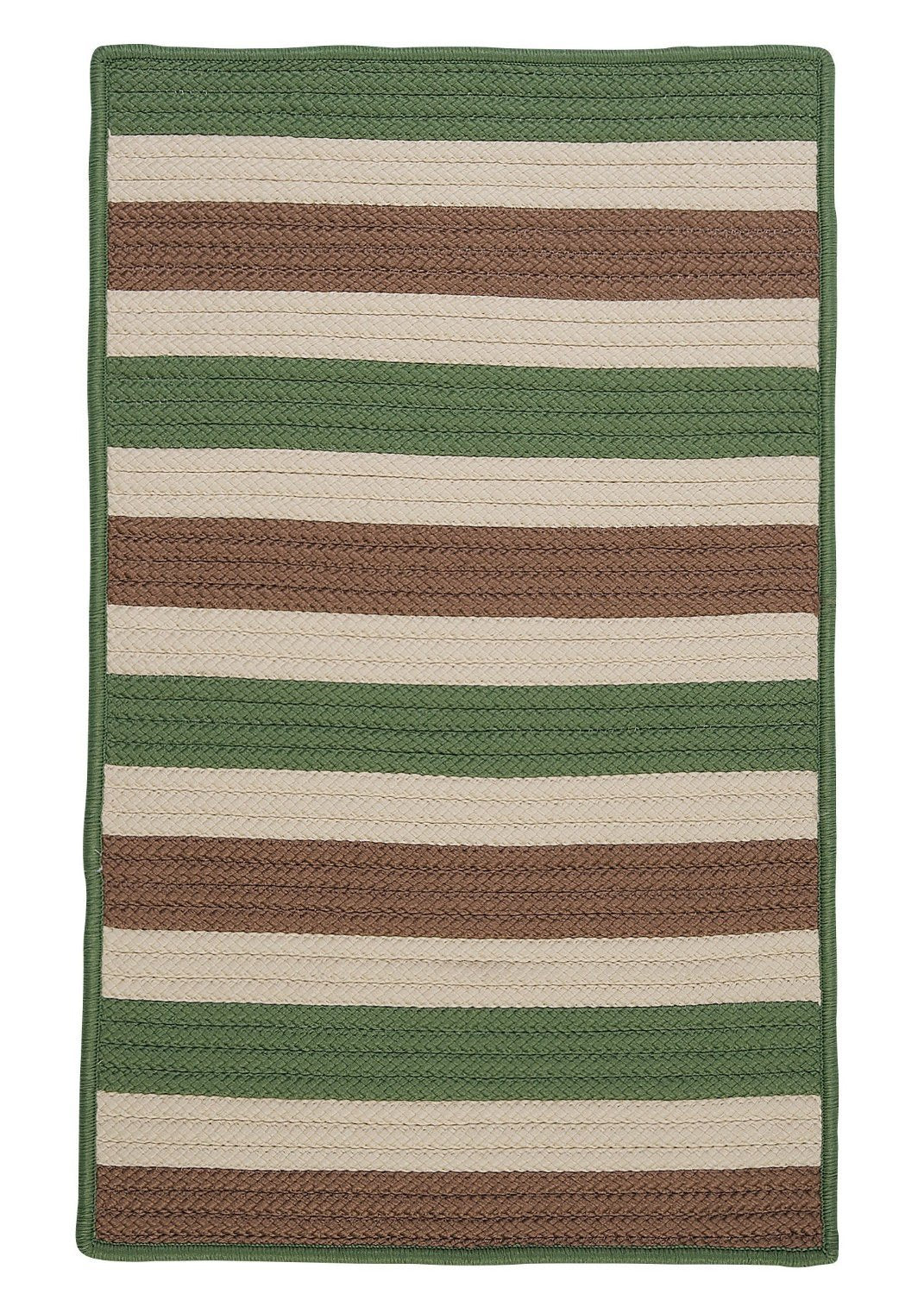 Colonial Mills Stripe It Tr69 Moss-Stone Green 2X8 - Area Rug