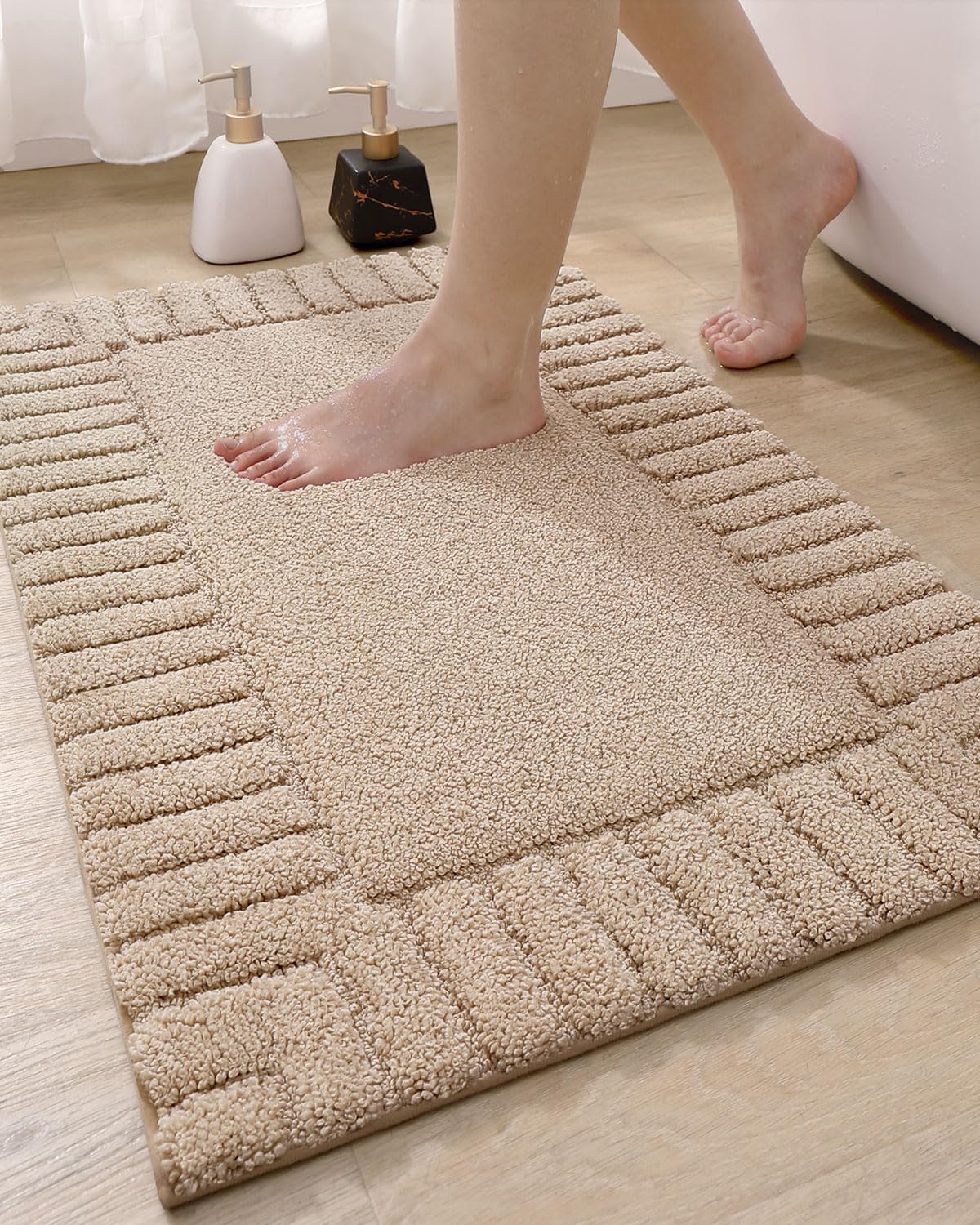 DEXI Bathroom Rugs 24''x36'', Non Slip Bath Mats for Bathroom Floor, Ultra Soft and Absorbent Bath Rug Shower Carpet, Machine Wa
