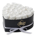 Glamour Boutique 27-Piece Forever Flowers Heart Shape Box - Preserved Roses, Immortal Roses That Last A Year - Eternal Rose Pres