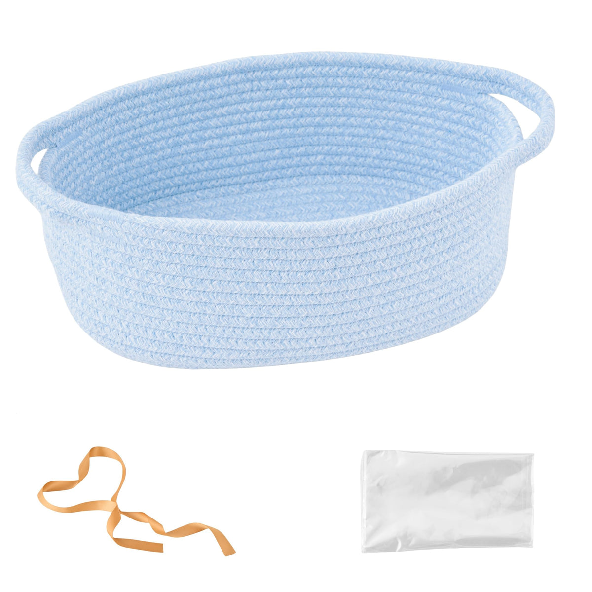 Kodomoore Large Gift Baskets, Empty Woven Baskets for Baby Shower