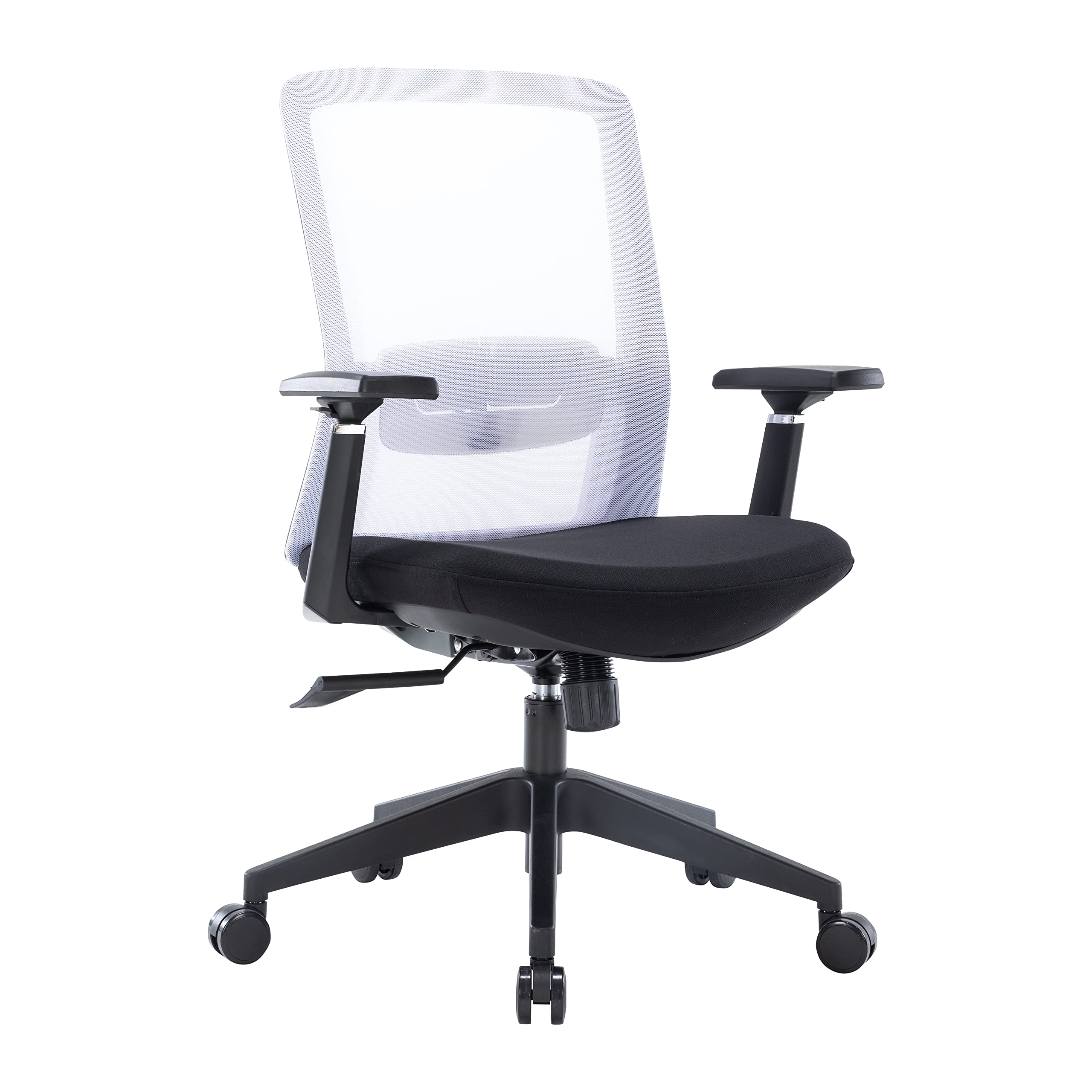 LeisureMod Ergonomic Office Chair Lumbar Support Modern Ventilated Mesh Conference Swivel Desk Computer Chair With Adjustable He