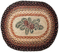 Earth Rugs Rug, 20 x 30, Burgundy/Ivory/Natural