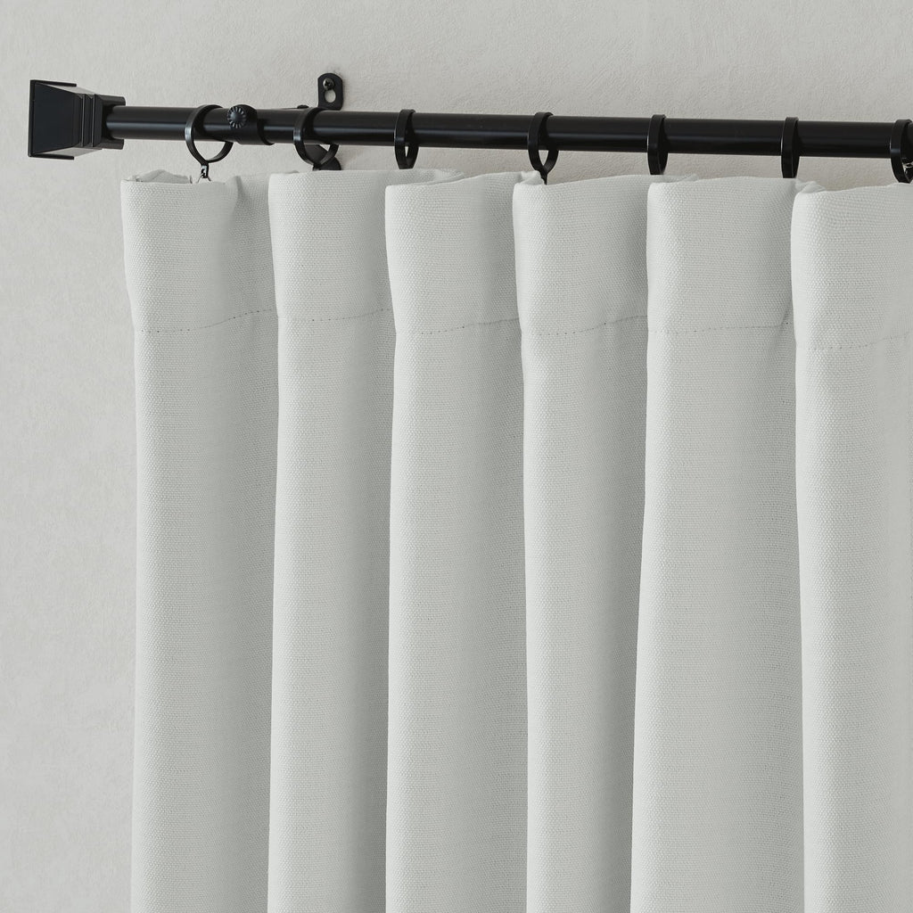 Nicetown Greyish White Room Darkening Curtains 102 Inches Long, Rod Pocket/Back Tab/Hook Light Block Voice Reducing Window Treat