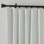 Nicetown Room Darkening Greyish White Curtains For Living Room, Rod Pocket/Back Tab/Hook Light Block Voice Reducing Window Drape