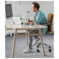 Floortex® Ecotex® BioPVC Eco Friendly Carbon Neutral PVC Chair Mat for Low Pile Carpet up to 1/4" - 46" x 60"
