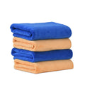 Yellow Weaves Super Soft Microfiber Hand Towels,Gym & Workout Towels 400 GSM(Pack of 4, Multi Colors)