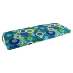 Blazing Needles Outdoor Bench Cushion, 1 Count (Pack Of 1), Luxury Azure