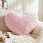 EastTree Heart Pillows, Light Pink Heart Shaped Pillows, Ultra Soft Extra-Large Fluffy Pillows, Love Throw Pillows Gifts, Women 