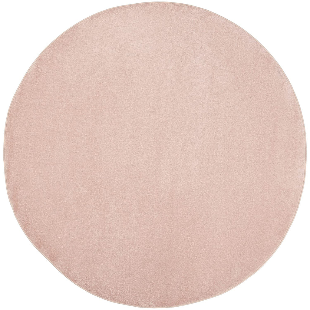 Nourison Essentials Indoor/Outdoor Pink 6' X Round Area -Rug, Easy -Cleaning, Non Shedding, Bed Room, Living Room, Dining Room, Backyard, Deck, Patio (6 Round)