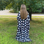 Halloween Ghost Throw Blanket For Bed Couch Chair Living Room Soft Warm Fleece Plush Blanket, (Black White Ghost Bash) Oversized