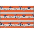 Seabreeze Sz12 Orange Coastal Rug Rectangle 10' X 14'