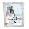 BARNWOODUSA | Farmhouse A3 Picture Frame | 1 1/2 inch Molding | 100% Reclaimed Wood | Rustic | White Wash