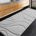 DEXDE Bathroom Rugs Mat Runner 24 x 60 Inch, Light Gray Bath Rugs Extra Long Non-Slip Machine Wash Dry Bath Mats Large Soft and 