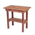 American Furniture Classics Rectangular Side Table, Natural Cedar