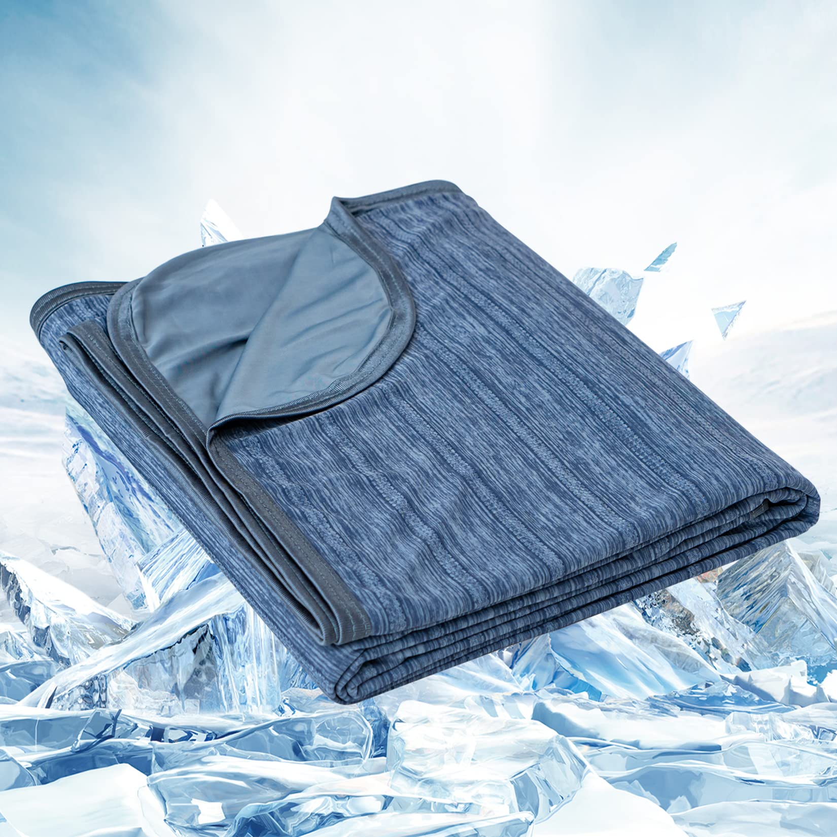 Oigae Cooling Blanket King Size, Summer Blanket For Hot Sleepers, Arc-Chill Q-Max >0.5 Cool Fiber, Thin Lightweight Breathable C