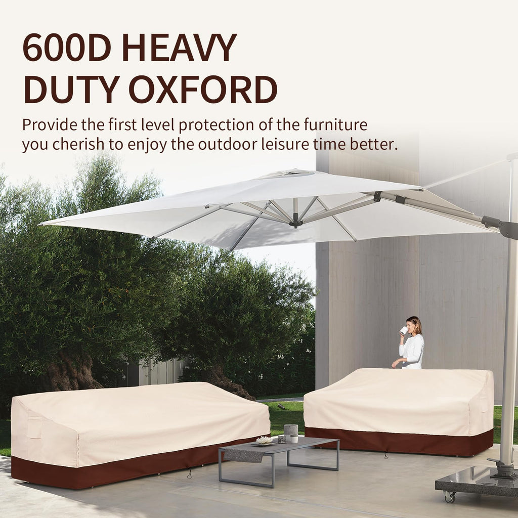 Bestalent Patio Furniture Covers Waterproof,Outdoor Sofa Covers For Loveseat Fits Up To 58W X 40D X 31H Inches