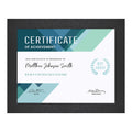 MCS Studio Gallery 8.5x11 Picture Frame Black Woodgrain, Rectangle Photo Frame for Photos, Posters & Art Prints & Easel for Tapl