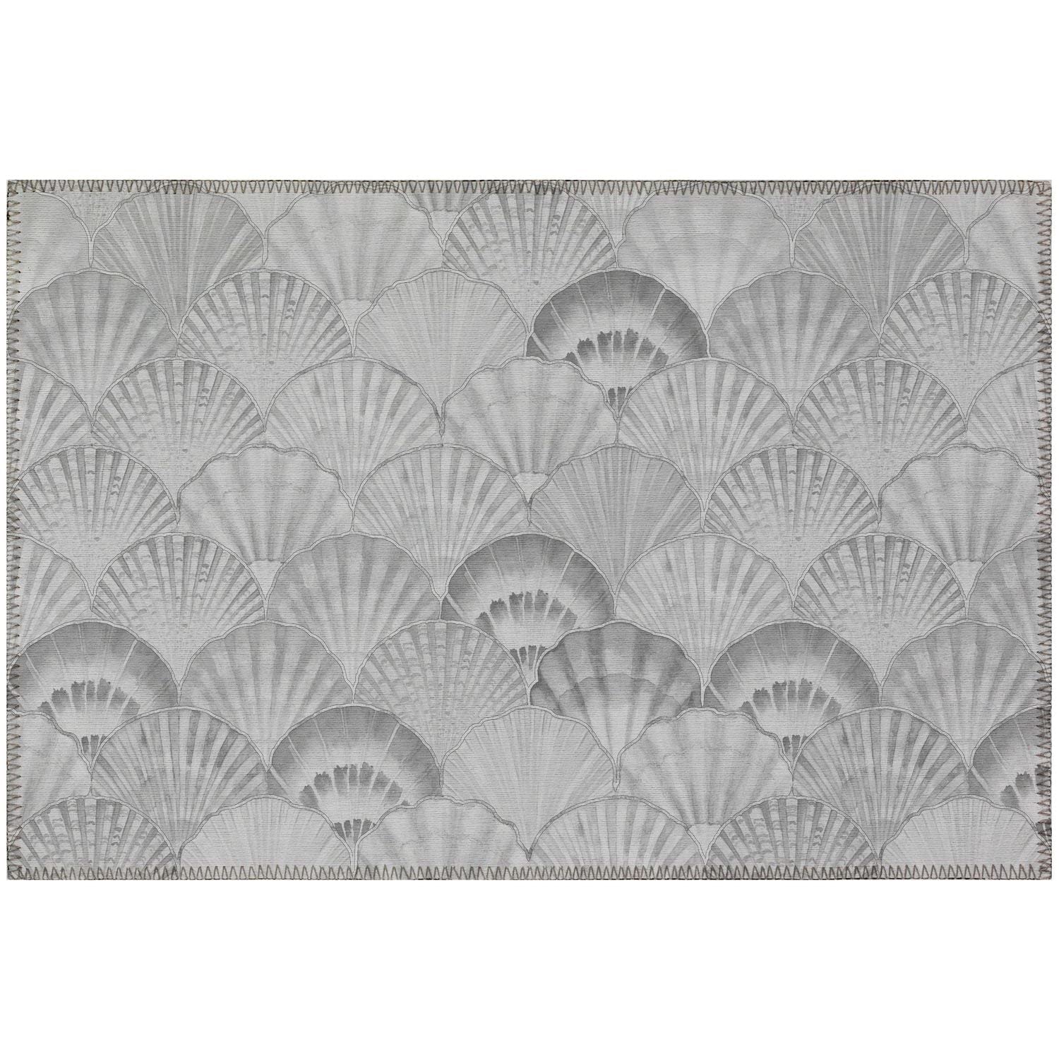 Seabreeze Sz2 Gray Coastal Rug Rectangle 10' X 14'