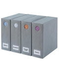 4 Pack Sheet Organizers  Foldable Sheets Set Organizer  King/Queen  Grey